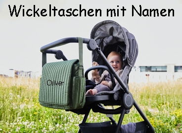 Wickeltaschen mit Namen